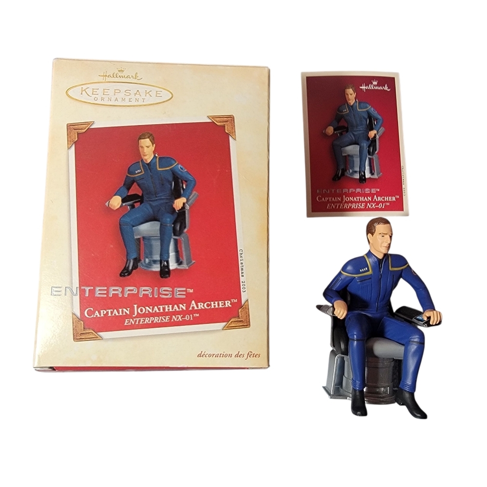 2003 Hallmark Star Trek Captain Jonathan Archer Enterprise NX-01 Ornament